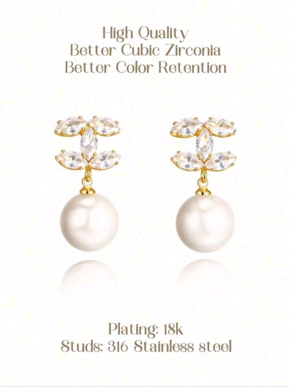 Chanel Style Earrinngs - Picture 2 of 4